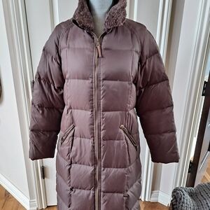 UGG Brown Long Puffer Coat